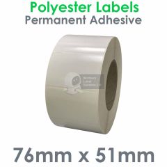 76mm x 51mm polyester labels